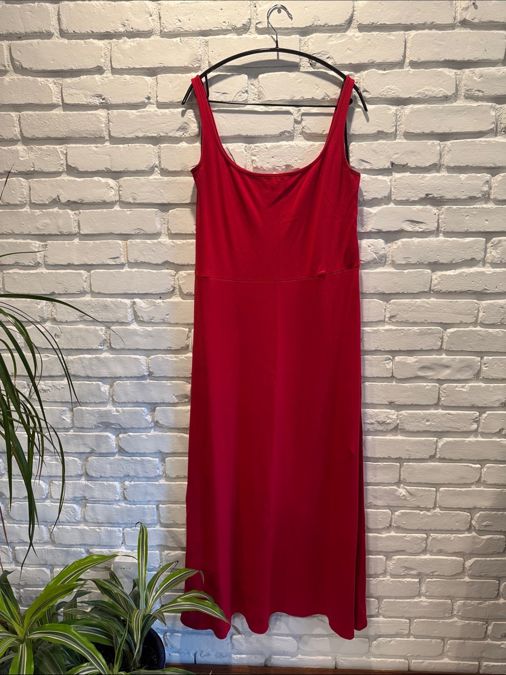 Marcella NYC Red Marvin Ponte Tank Maxi Dress XL
